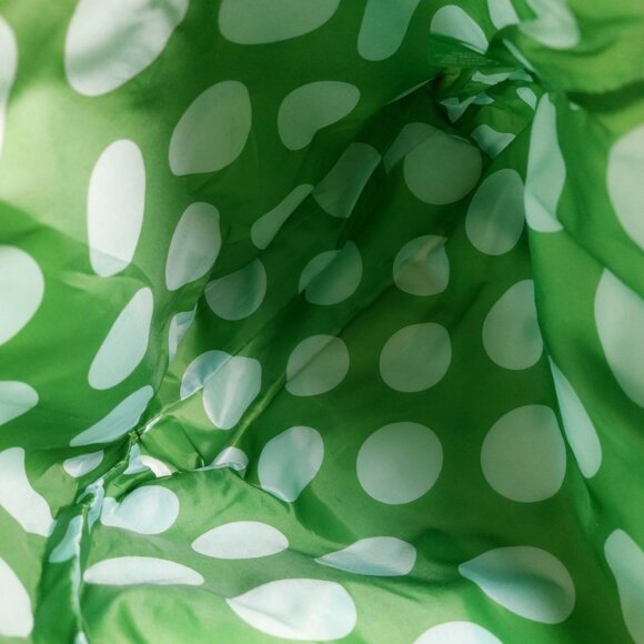 Clinique x Kate Spade Tote Bag Green Polka Dots - Picture 2 of 5